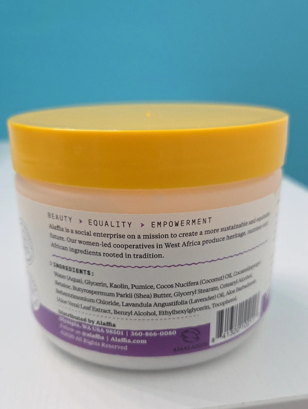 Alaffia Whipped Shea Butter Scrub - Wild Lavendar
